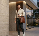 Shade PU Leather Men’s Sling Bag