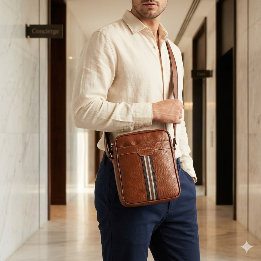 TravelMate X10 Vegan Leather Travel Sling Bag