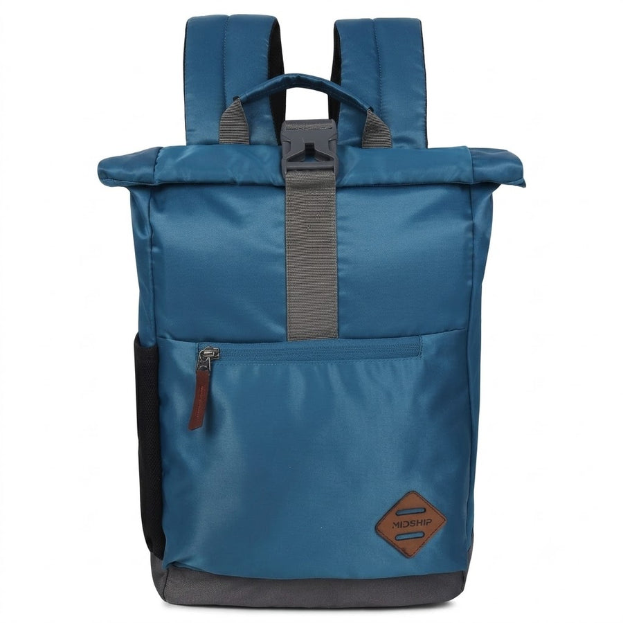MIDSHIP Navigator 15" Nylon Roll Top Backpack - 15 L