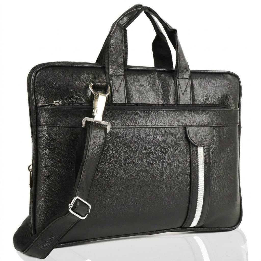 WhiteLine Bottom Expandable Laptop Messenger Bag for Men