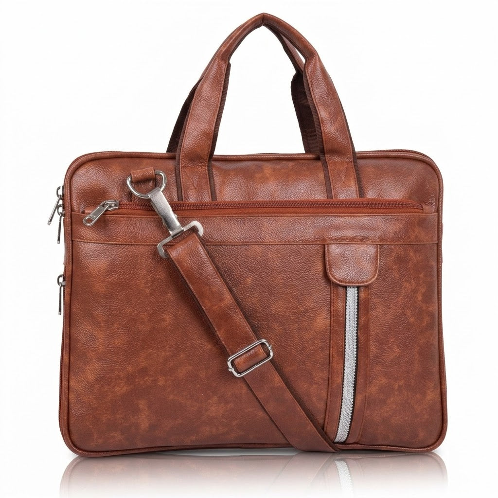 WhiteLine Bottom Expandable Laptop Messenger Bag for Men