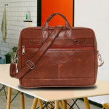 FlutterX Dual Compartment Expandable Laptop Messenger Office Bag