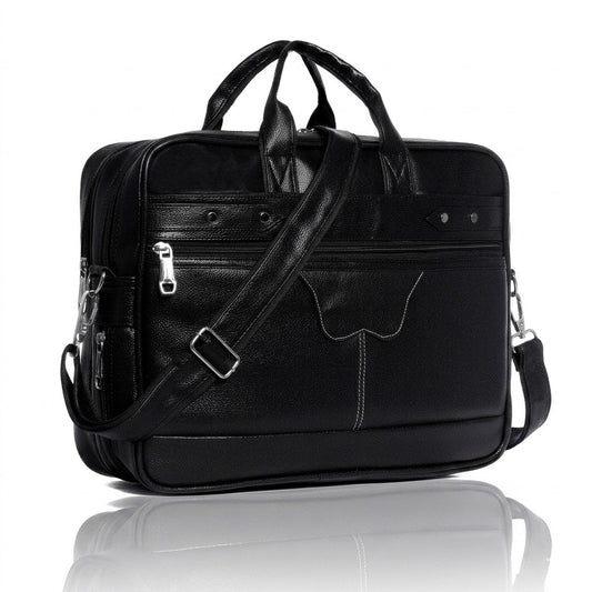 FlutterX Dual Compartment Expandable Laptop Messenger Office Bag